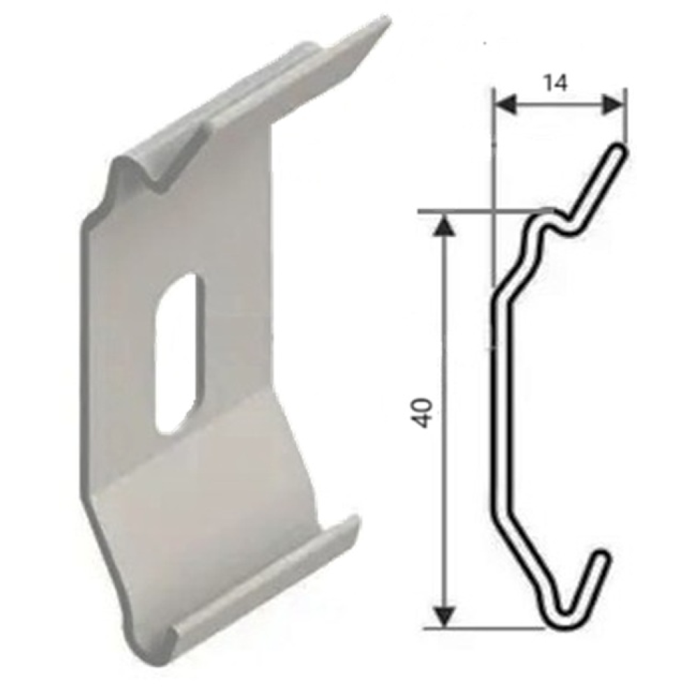 Кліпса кріплення для тканинних ролет