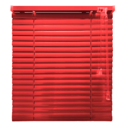 Жалюзі класичні горизонтальні червоні (25мм) 