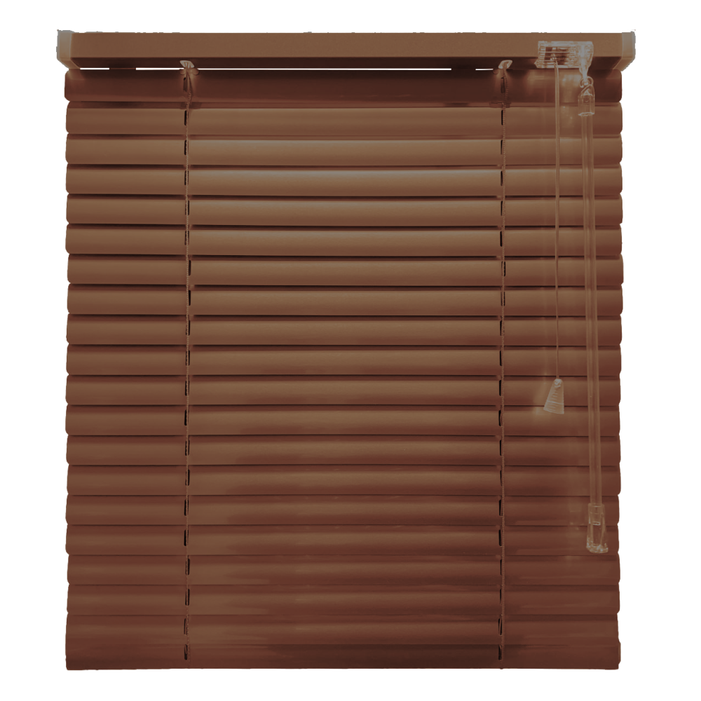 Жалюзі класичні горизонтальні коричневі (25мм) 