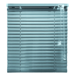 Жалюзі класичні горизонтальні блакитний металік (25мм) 