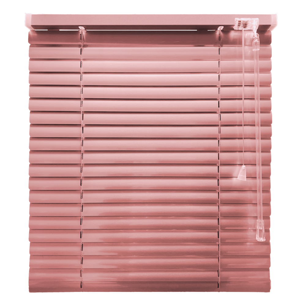 Жалюзі класичні горизонтальні рожеві (25мм) 