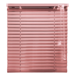 Жалюзі класичні горизонтальні рожеві (25мм) 
