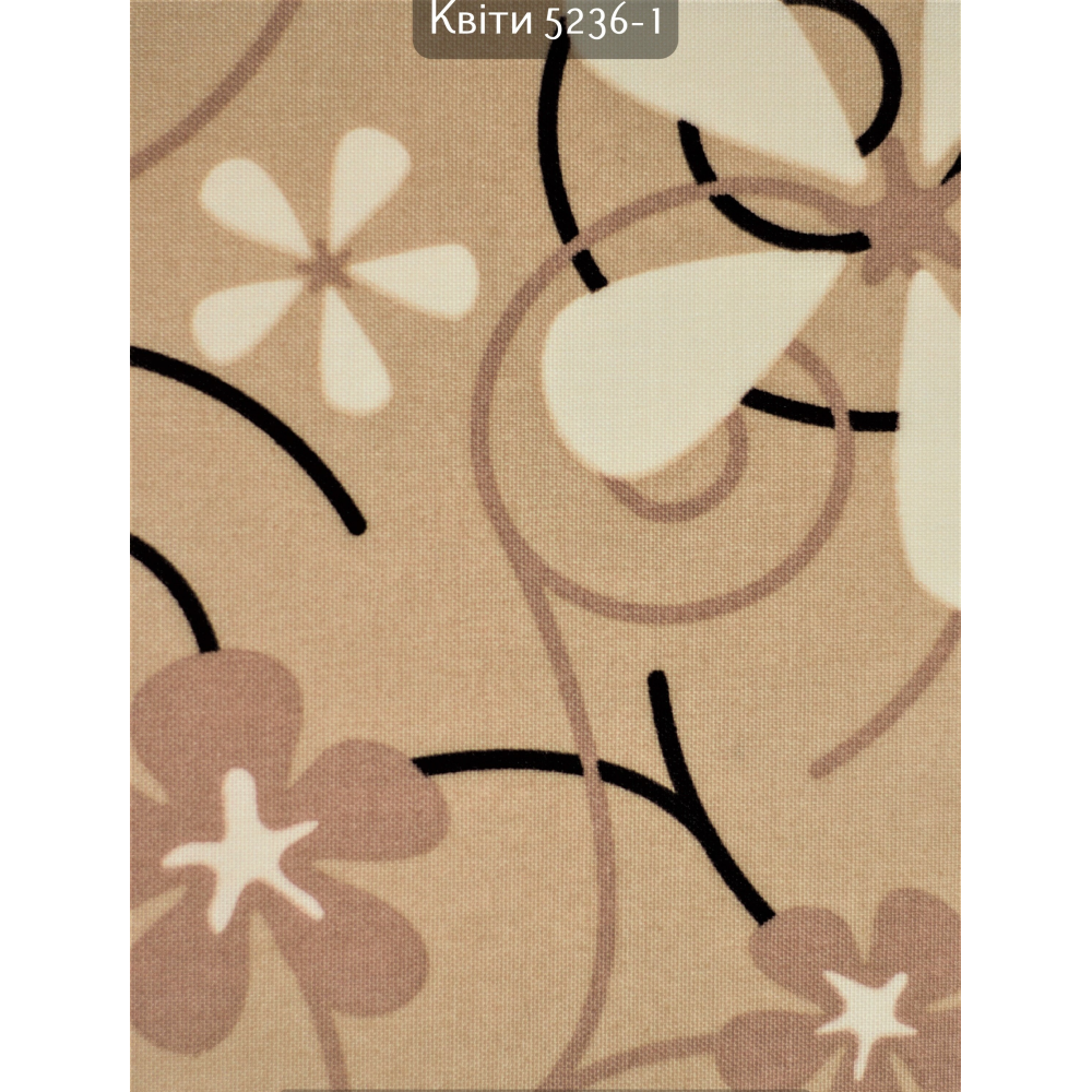 Тканинні ролети Квіти 5236-1 беж