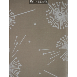 Тканинні ролети Квіти 5428-2 кавовий