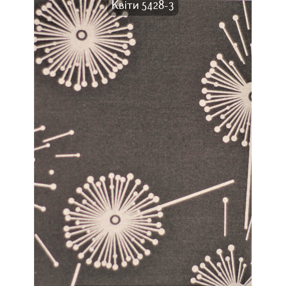 Тканинні ролети Квіти 5428-3 коричневий