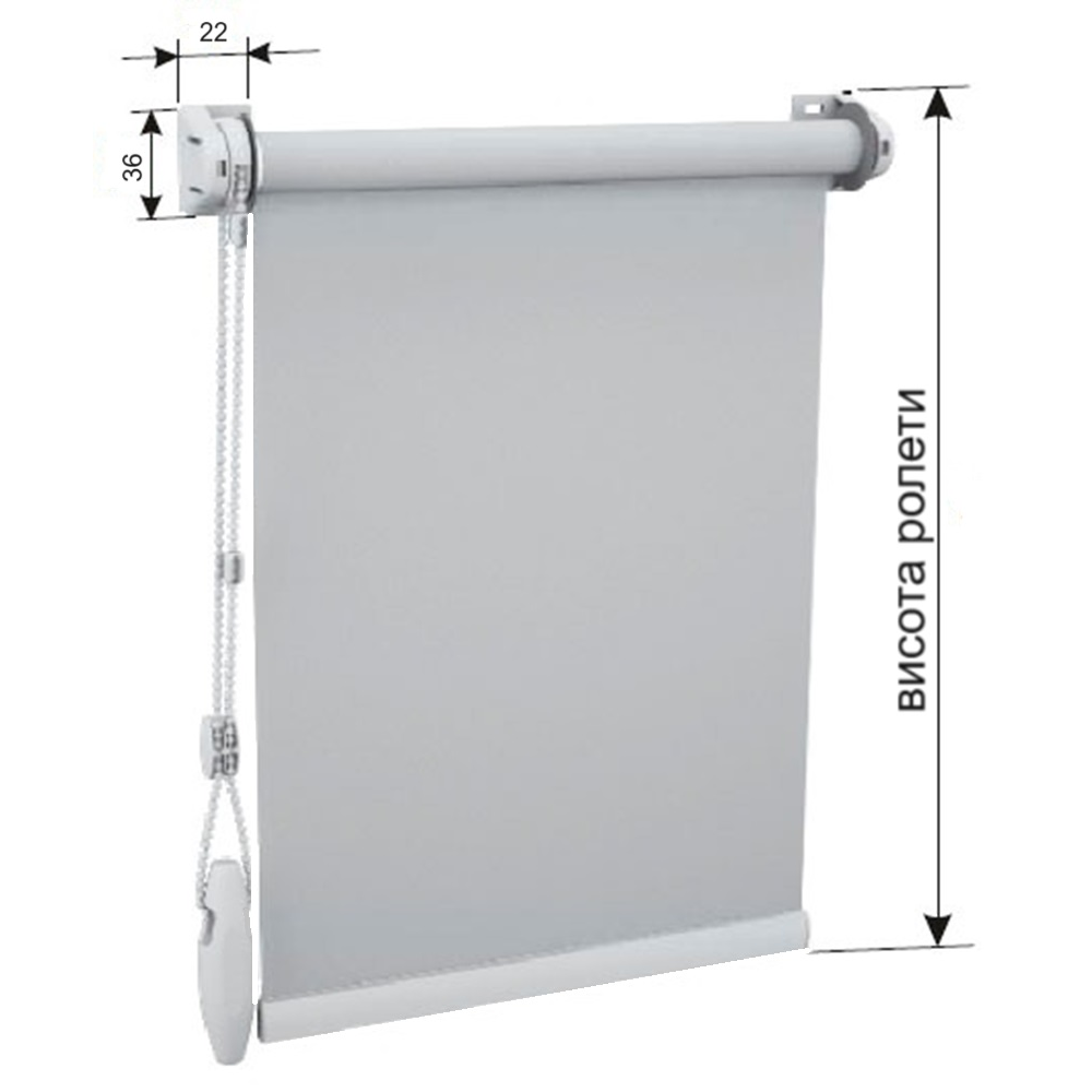 Тканинні ролети Агат 2086 персиковий